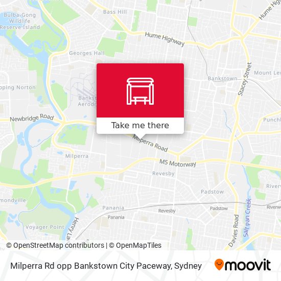 Milperra Rd opp Bankstown City Paceway map