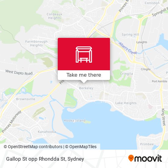 Gallop St opp Rhondda St map