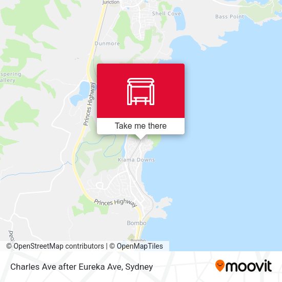 Charles Ave after Eureka Ave map