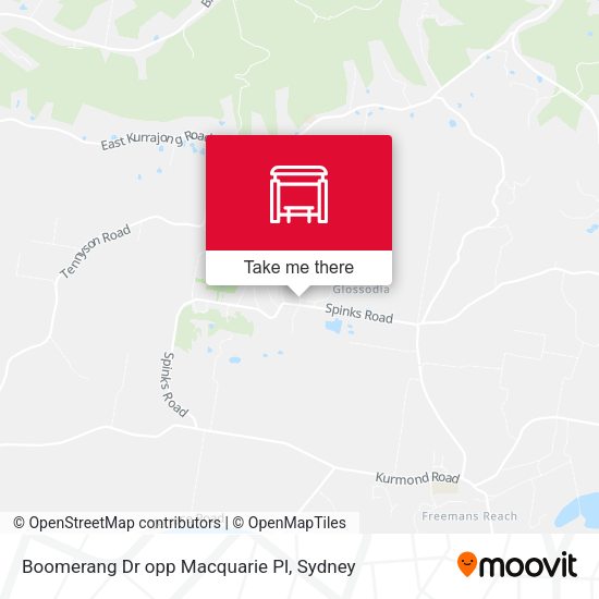 Boomerang Dr opp Macquarie Pl map