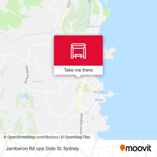 Jamberoo Rd opp Dido St map