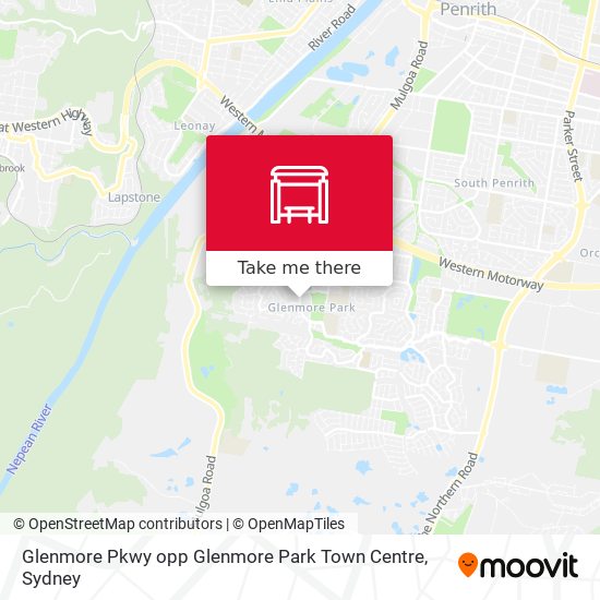 Mapa Glenmore Pkwy opp Glenmore Park Town Centre