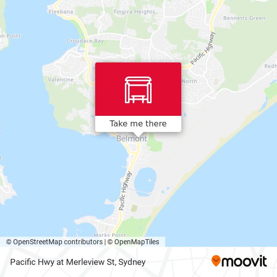 Mapa Pacific Hwy at Merleview St