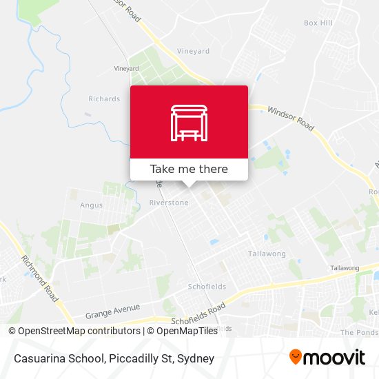 Casuarina School, Piccadilly St map