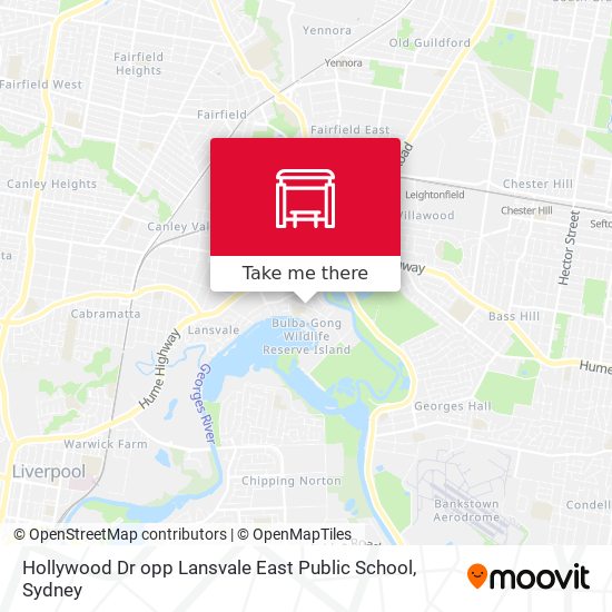 Mapa Hollywood Dr opp Lansvale East Public School