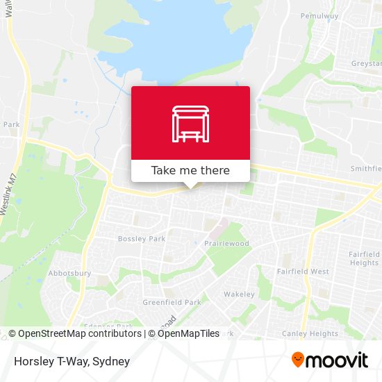 Mapa Horsley T-Way