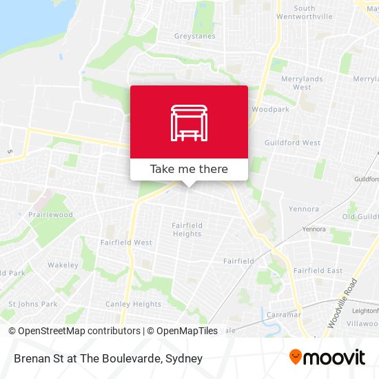 Brenan St at The Boulevarde map