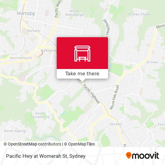 Pacific Hwy at Womerah St map