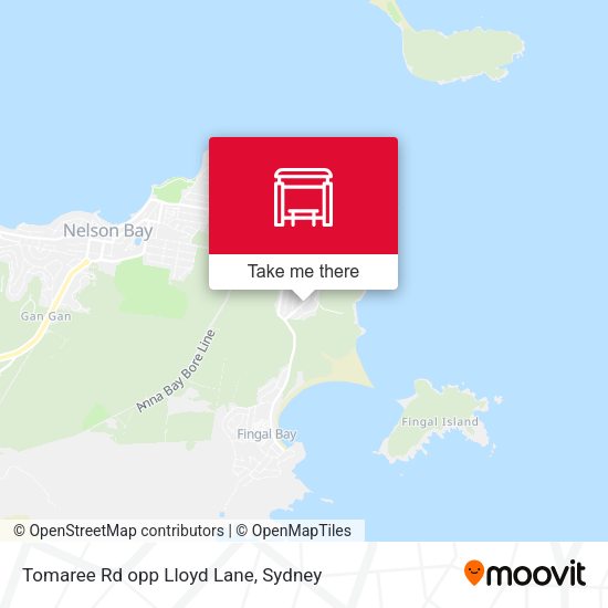 Tomaree Rd opp Lloyd Lane map