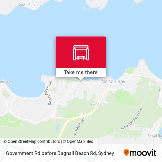Government Rd before Bagnall Beach Rd map