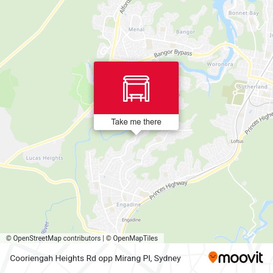 Cooriengah Heights Rd opp Mirang Pl map