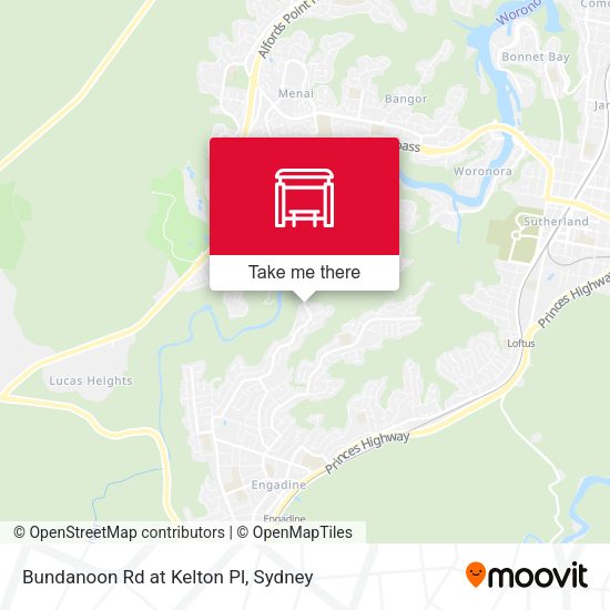 Bundanoon Rd at Kelton Pl map