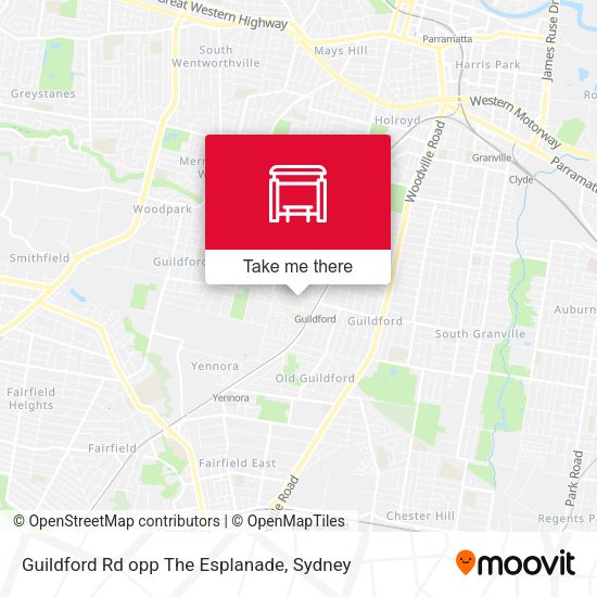 Guildford Rd opp The Esplanade map