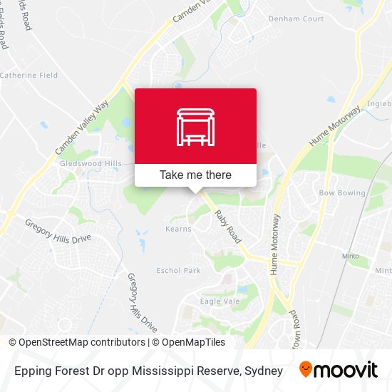 Epping Forest Dr opp Mississippi Reserve map