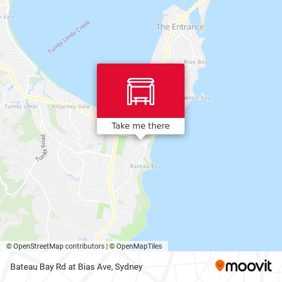 Bateau Bay Rd at Bias Ave map