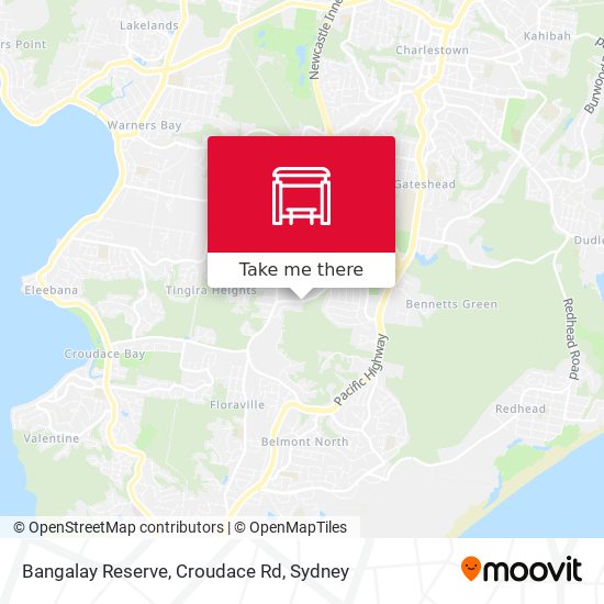 Bangalay Reserve, Croudace Rd map