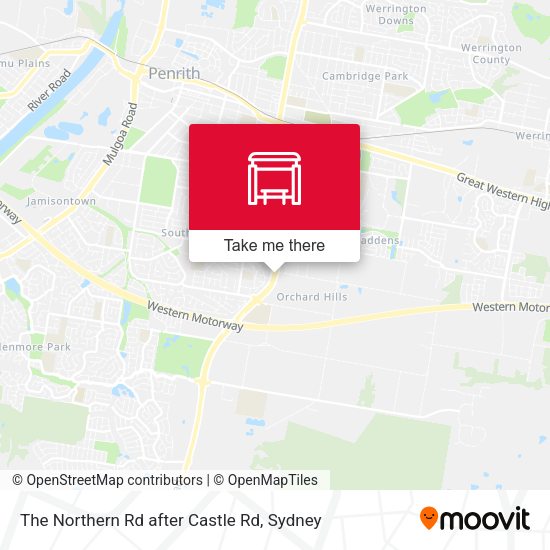 The Northern Rd after Castle Rd map