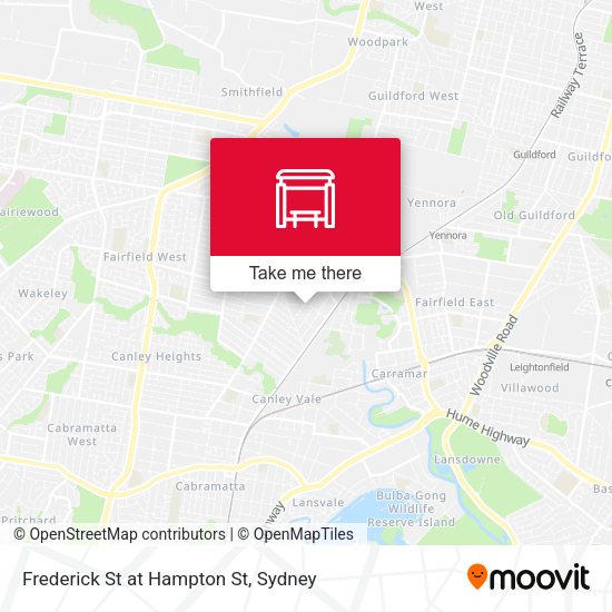 Frederick St at Hampton St map