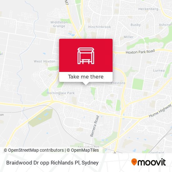 Braidwood Dr opp Richlands Pl map