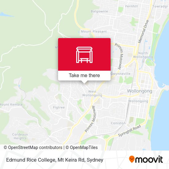 Edmund Rice College, Mt Keira Rd map