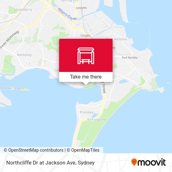 Northcliffe Dr at Jackson Ave map