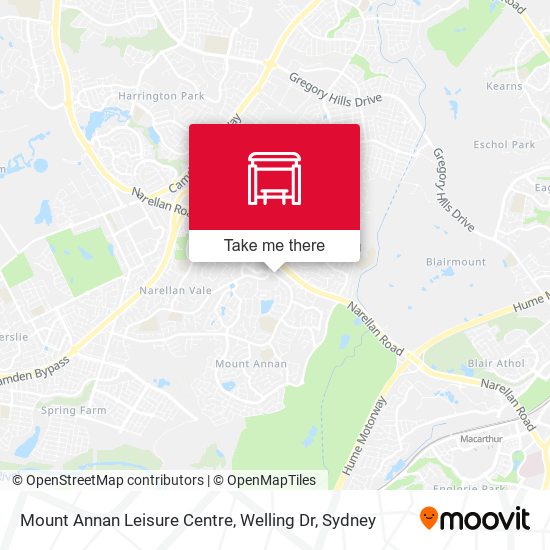 Mapa Mount Annan Leisure Centre, Welling Dr