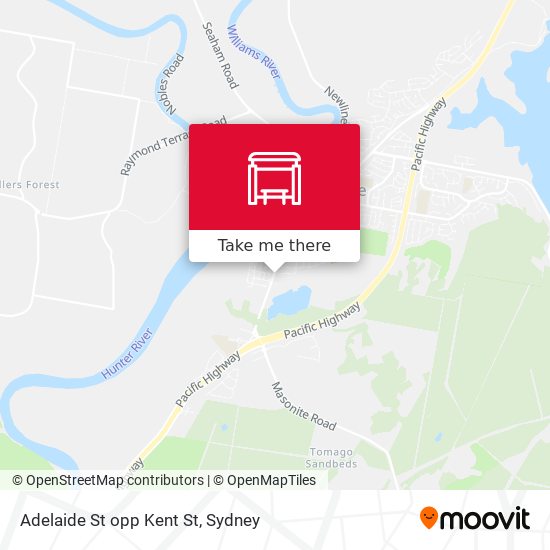 Adelaide St opp Kent St map