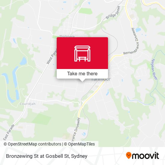 Bronzewing St at Gosbell St map