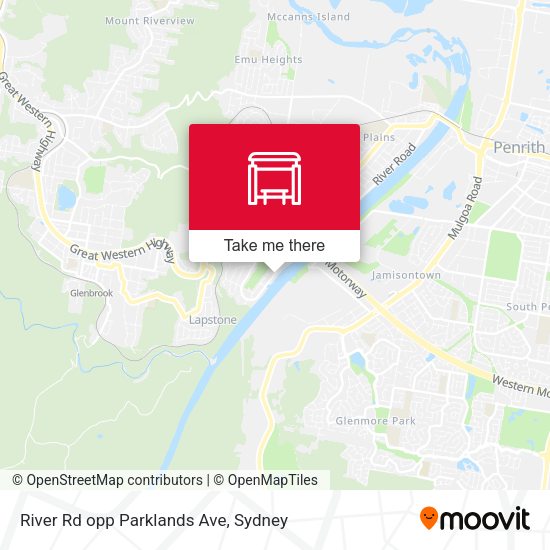 River Rd opp Parklands Ave map