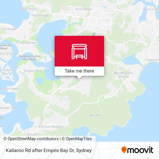 Kallaroo Rd after Empire Bay Dr map