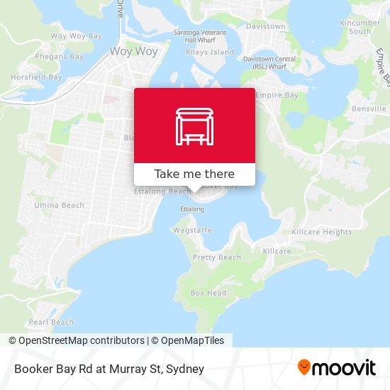Mapa Booker Bay Rd at Murray St