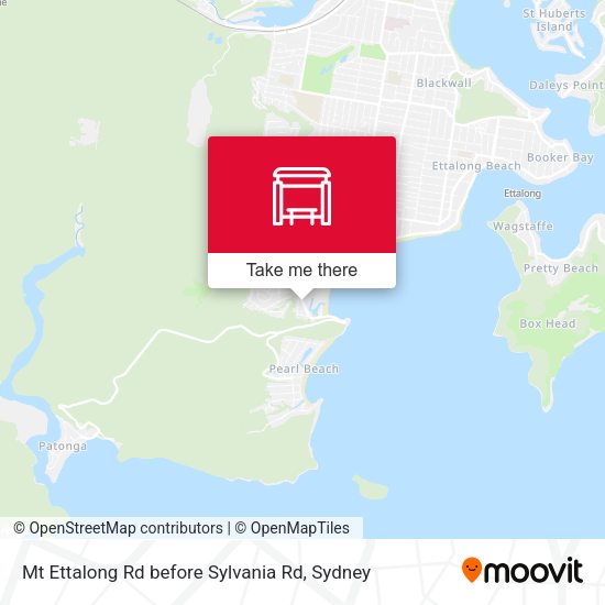 Mt Ettalong Rd before Sylvania Rd map