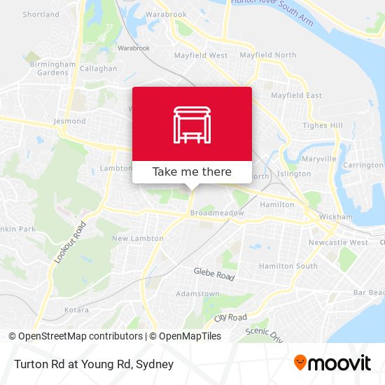 Turton Rd at Young Rd map