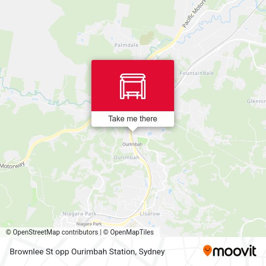 Brownlee St opp Ourimbah Station map