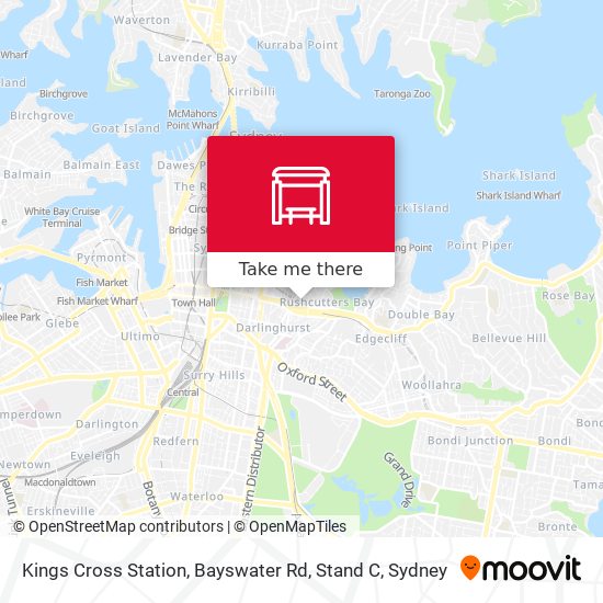 Mapa Kings Cross Station, Bayswater Rd, Stand C