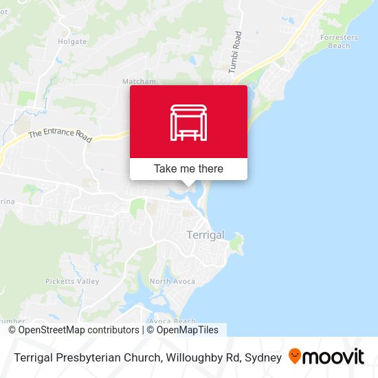 Terrigal Presbyterian Church, Willoughby Rd map