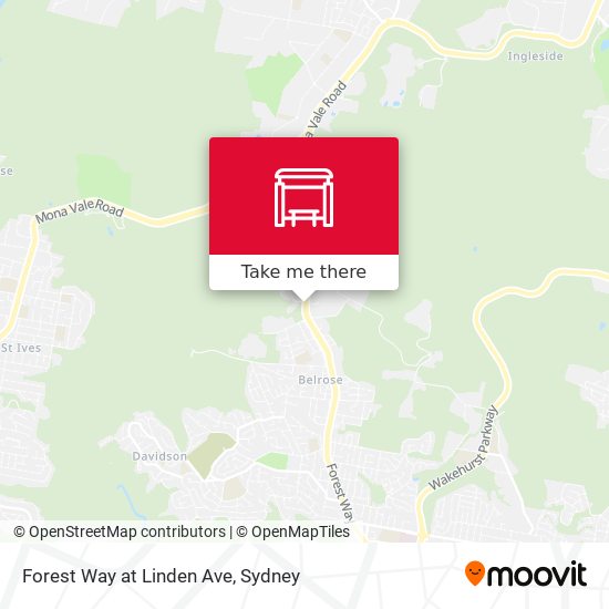 Forest Way at Linden Ave map