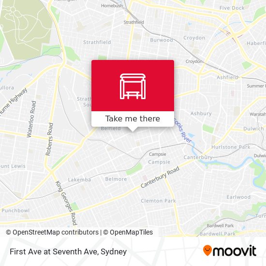 First Ave at Seventh Ave map