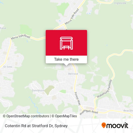 Cotentin Rd at Stratford Dr map