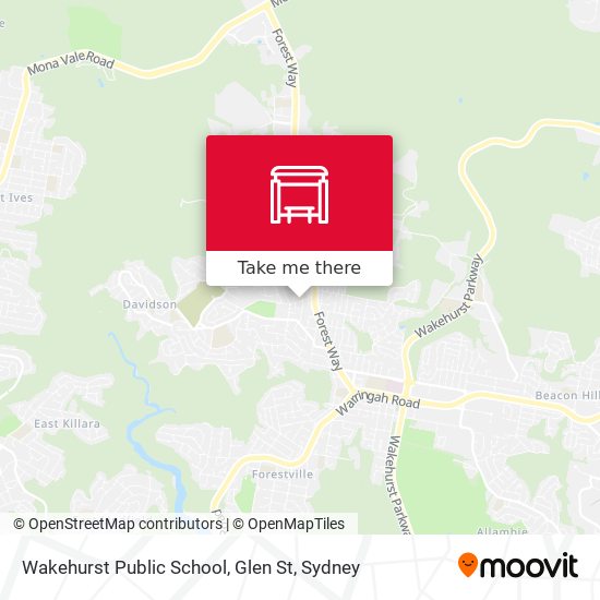 Mapa Wakehurst Public School, Glen St