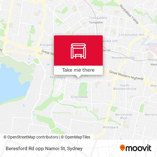 Beresford Rd opp Namoi St map