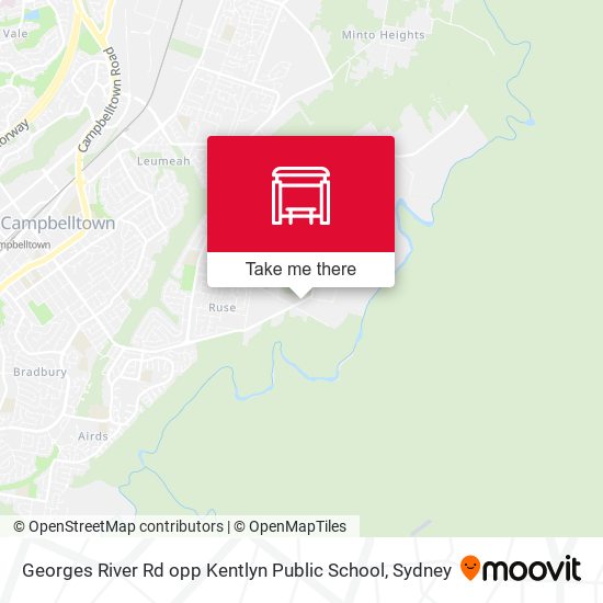 Georges River Rd opp Kentlyn Public School map