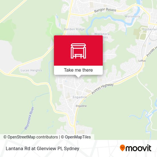 Lantana Rd at Glenview Pl map