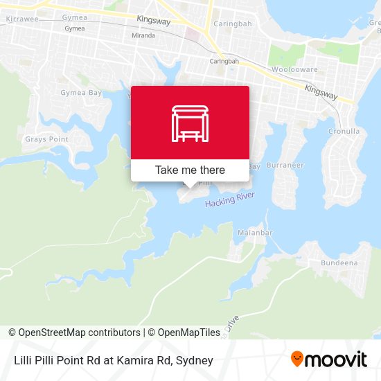 Lilli Pilli Point Rd at Kamira Rd map
