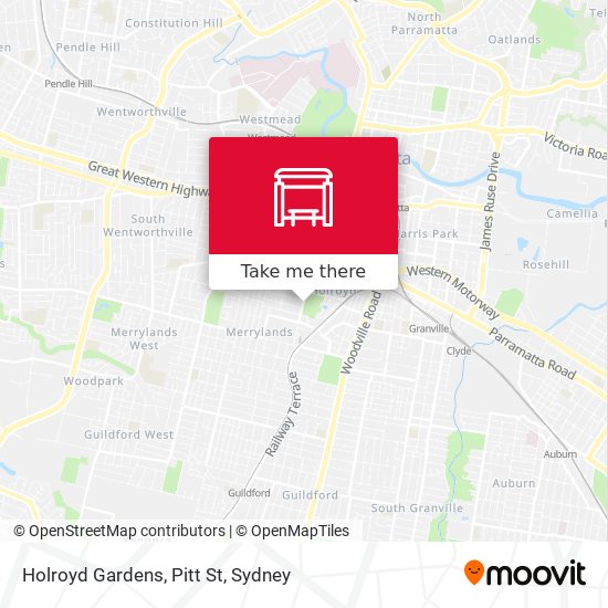 Holroyd Gardens, Pitt St map
