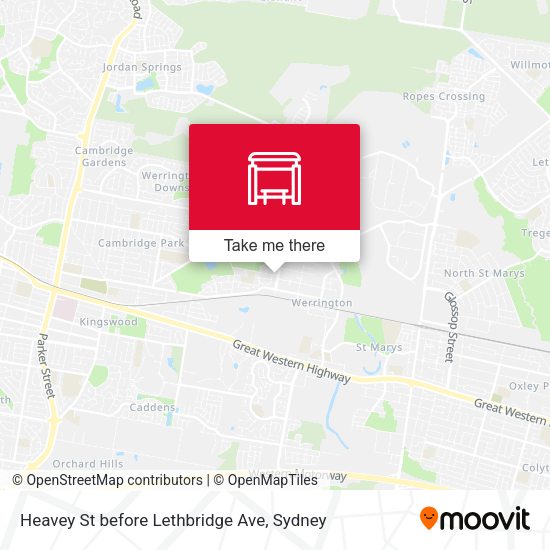 Heavey St before Lethbridge Ave map