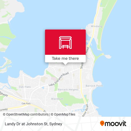 Landy Dr at Johnston St map