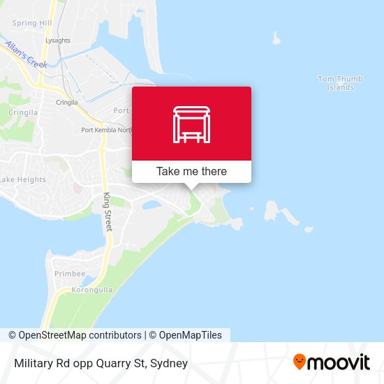 Military Rd opp Quarry St map