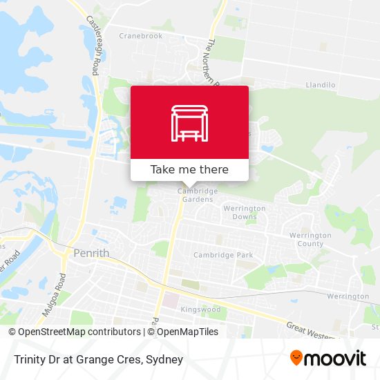 Trinity Dr at Grange Cres map