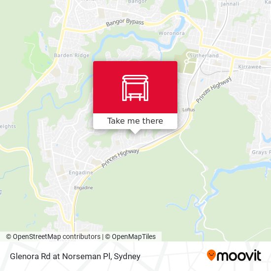 Glenora Rd at Norseman Pl map